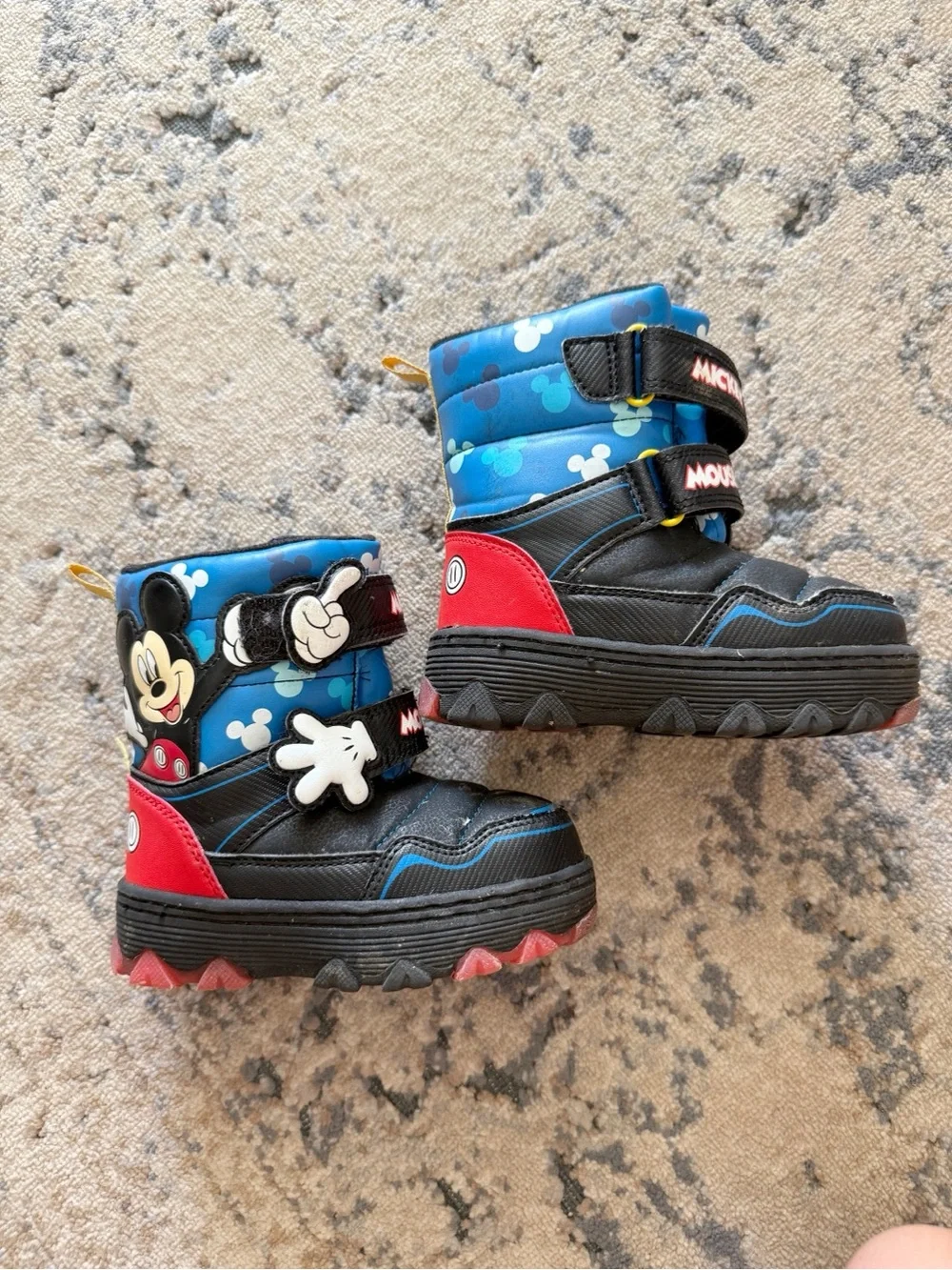 Mickey Mouse Winter Boots Sz 8C